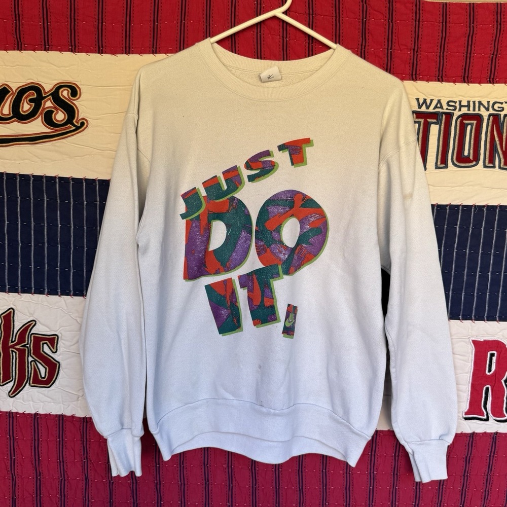 Size M - Rare‎ Vtg Nike Original Just Do It 90's crewneck